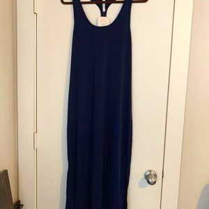 Brand NEW Fabletics navy blue mid length dress